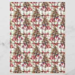 ビンテージクリスマス スクラップブックペーパー