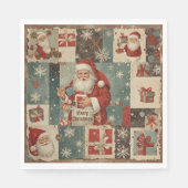 ビンテージクリスマス スタンダードランチョンナプキン (正面)