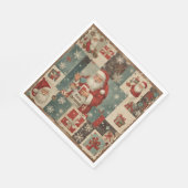 ビンテージクリスマス スタンダードランチョンナプキン (角)