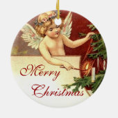 ビンテージクリスマス セラミックオーナメント (裏面)