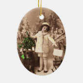 ビンテージクリスマス セラミックオーナメント (裏面)