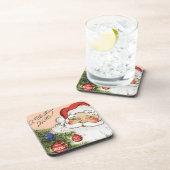 ビンテージクリスマス　ハロー！　ジョリーサンタクロース コースター (右側)