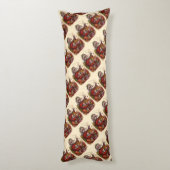 ビンテージクリスマス、ビクトリア時代のサンタクロースのパイプおもちゃ ボディピロー (裏面 (縦))