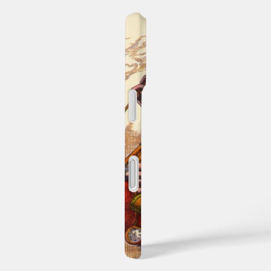 ビンテージクリスマス、ビクトリア時代のサンタクロースのパイプおもちゃ Case-Mate iPhoneケース (裏面 / 右)