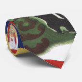 ビンテージクリスマス、プレゼントを抱えた陽気なサンタクロース ネクタイ (ロール)