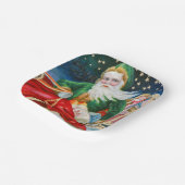 ビンテージクリスマス ペーパープレート (傾斜あり)