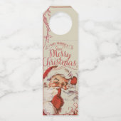 ビンテージクリスマス ボトルネックタグ (正面)