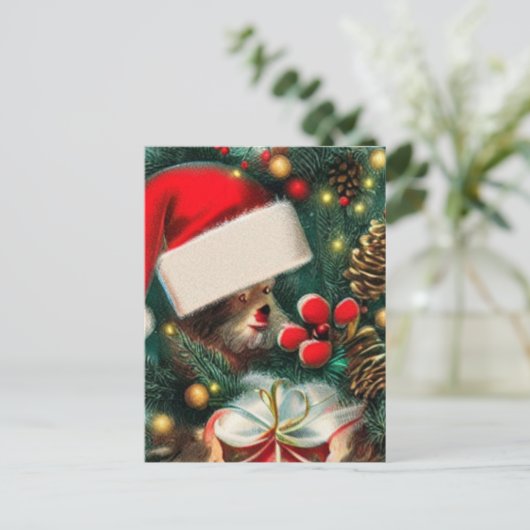 ビンテージクリスマス ポストカード (スタンド正面)