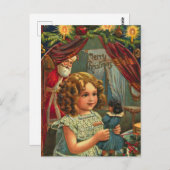 ビンテージクリスマス ポストカード (正面/裏面)