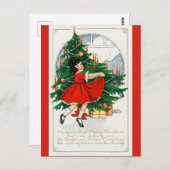 ビンテージクリスマス ポストカード (正面/裏面)