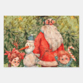 ビンテージクリスマス ラッピングペーパーシート (正面2)