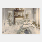 ビンテージクリスマス ラッピングペーパーシート (正面2)