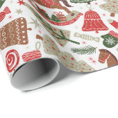 ビンテージクリスマス ラッピングペーパー (ロールコーナー)