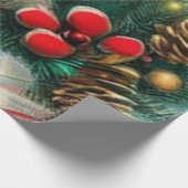 ビンテージクリスマス ラッピングペーパー (角)