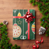 ビンテージクリスマス ラッピングペーパー