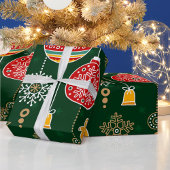ビンテージクリスマス ラッピングペーパー