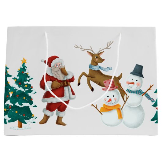 ビンテージクリスマス ラージペーパーバッグ (正面)