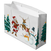 ビンテージクリスマス ラージペーパーバッグ (裏面アングル)