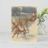 ビンテージクリスマス ヴィクトリアンサンタクロース ご招待状 招待状 (スタンド正面)