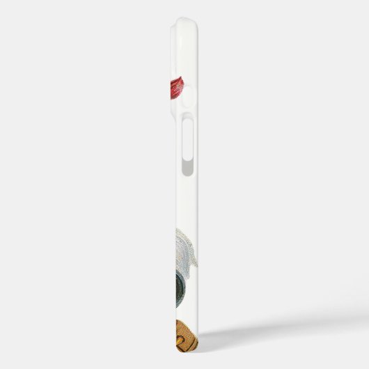 ビンテージクリスマス、双眼鏡とサンタクロース Case-Mate iPhoneケース (裏面 / 左)