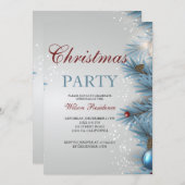 ビンテージクリスマス 招待状 (正面/裏面)