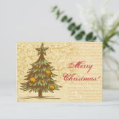 ビンテージクリスマス 招待状 (スタンド正面)