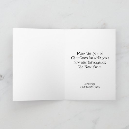 ビンテージクリスマス、簡単からカード シーズンカード (内部)