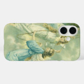 ビンテージクリスマス、鐘を鳴らすビクトリアン天使 Case-Mate iPhoneケース (裏面 (横))