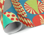 ビンテージクリスマス（青） ラッピングペーパー (ロールコーナー)