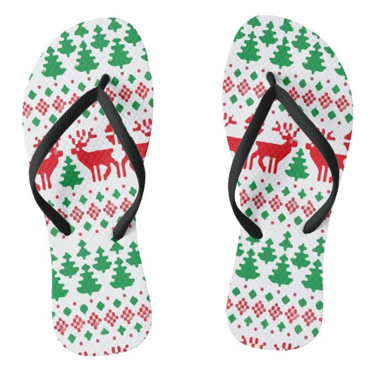 ビンテージクリスマス、Dabbing Santa ビーチサンダル (ソール)