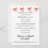 ビンテージサイン カニのボイルパーティーへの招待 招待状 (裏面)