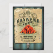 ビンテージサイン  カニパーティー招待状 招待状 (正面)