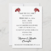 ビンテージサイン  カニパーティー招待状 招待状 (裏面)