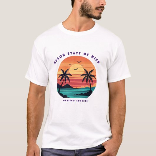 ビンテージサマービーチTシャツ ビーチのひととき  Tシャツ (正面)