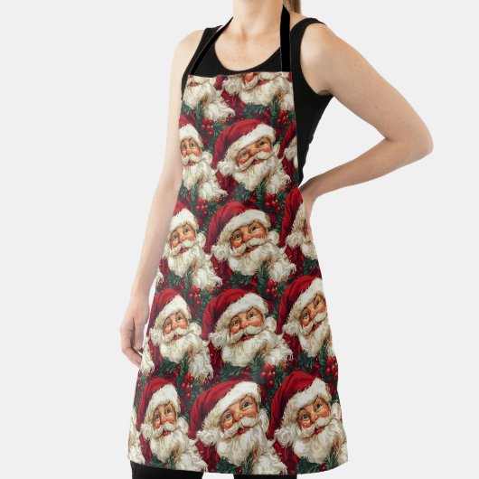 ビンテージサンタクロースクリスマス エプロン (インサイチュ)