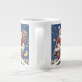 ビンテージサンタクロース、クリスマスの前の夜 ジャンボコーヒーマグカップ (裏面)