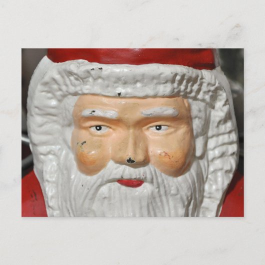 ビンテージサンタ、クリスマス、ツリースタンド、 シーズンポストカード (正面)