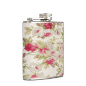 ビンテージシックなシャビーガーリーの花 フラスク (右)