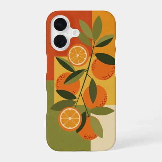ビンテージシトラスブランチ iPhone 16ケース (裏面)