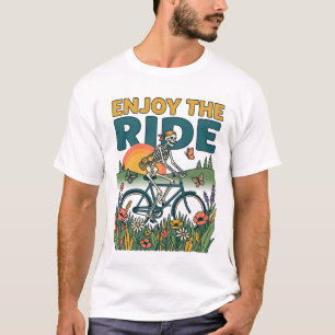 ビンテージスケルトンのライドを楽しもう Tシャツ