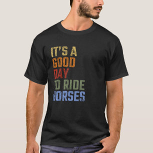 ビンテージスタイルの乗馬に最適な日 R Tシャツ