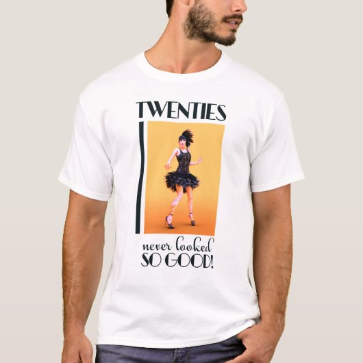 ビンテージスタイルの二十年代 Tシャツ (正面)