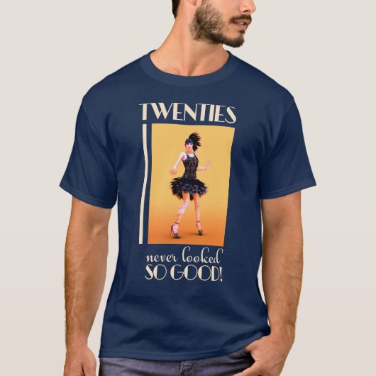 ビンテージスタイルの二十年代 Tシャツ (正面)
