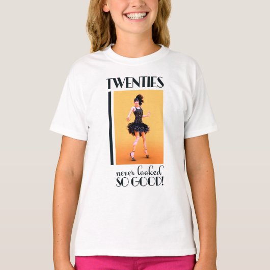 ビンテージスタイルの二十年代 Tシャツ (正面)