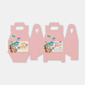 ビンテージスタイルの傘付き ブライダルシャワーフェイバーボックス フェイバーボックス (折り畳みなし)