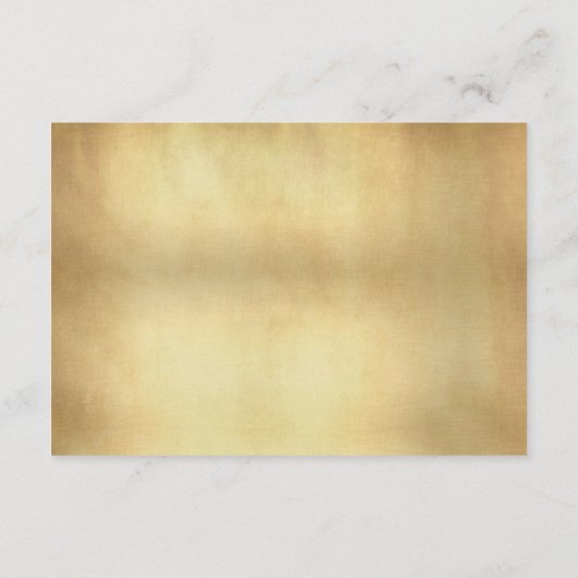 ビンテージスタイルの孔雀の羽根 受付情報カード エンクロージャーカード (裏面)