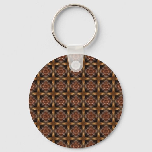 ビンテージスタイルの複雑な装飾 キーホルダー (正面)
