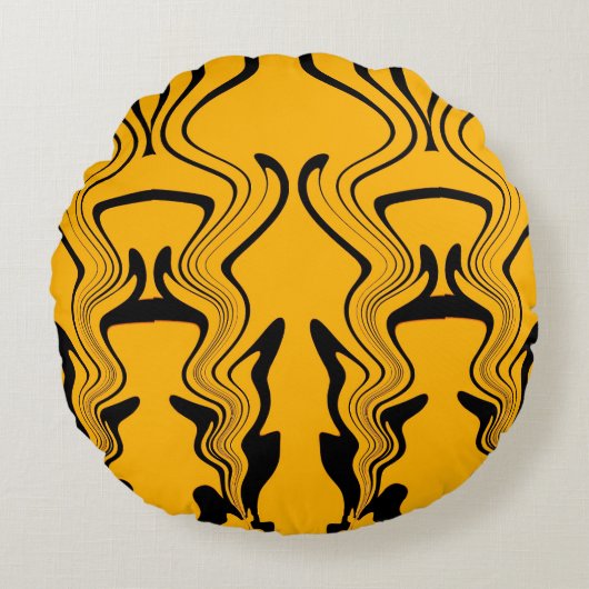 ビンテージスタイル レトロ モチベーション タイポグラフィー 引用 ラウンドクッション (正面)