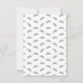 ビンテージタンデム自転車 2人乗り 自転車 カスタムカラー サンキューカード (裏面)