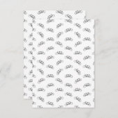 ビンテージタンデム自転車 2人乗り 自転車 カスタムカラー サンキューカード (正面/裏面)